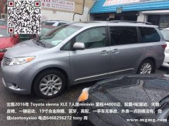 2016 Toyota sienna XLE 7,